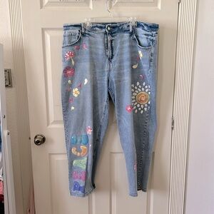 high rise dad jeans sz 20w
